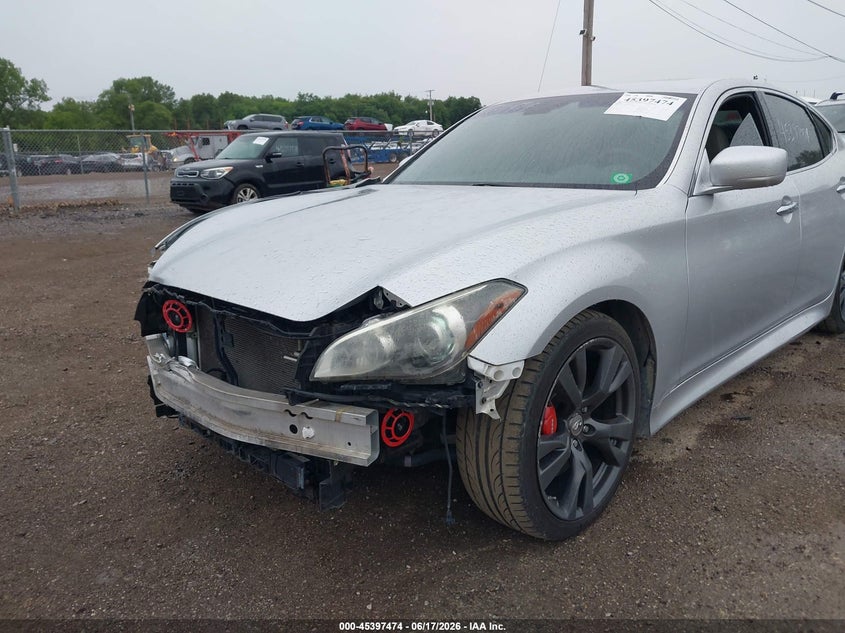 2013 Infiniti M VIN JN1BY1ARXDM604628 IAAI salvage auction — FRONT END, Clear (Indiana), sold $525 on 2026-07-28 (photo 6)
