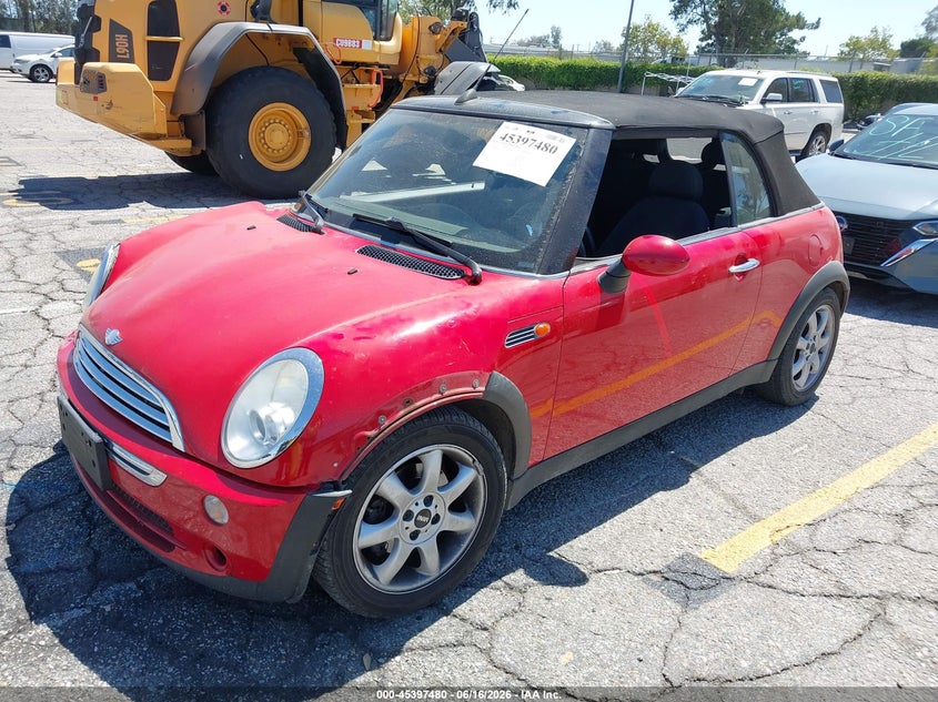 2008 Mini Cooper VIN WMWRF33538TG17983 IAAI salvage auction — FRONT END, Salvage (California), sold $50 on 2026-07-21 (photo 2)