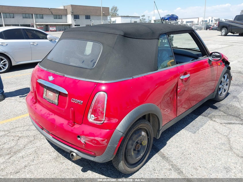 2008 Mini Cooper VIN WMWRF33538TG17983 IAAI salvage auction — FRONT END, Salvage (California), sold $50 on 2026-07-21 (photo 4)