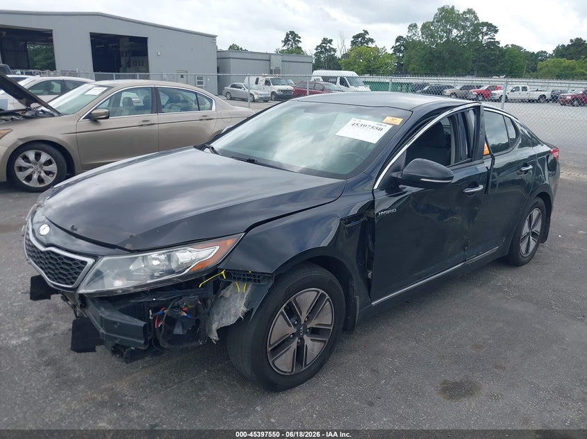 2013 Kia Optima hybrid VIN KNAGM4AD4D5061367 IAAI salvage auction — NORMAL WEAR, Repossession Paperwork (Georgia), sold $525 on 2026-07-22 (photo 2)