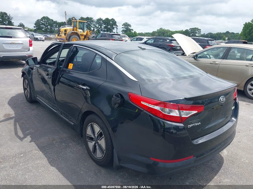 2013 Kia Optima hybrid VIN KNAGM4AD4D5061367 IAAI salvage auction — NORMAL WEAR, Repossession Paperwork (Georgia), sold $525 on 2026-07-22 (photo 3)