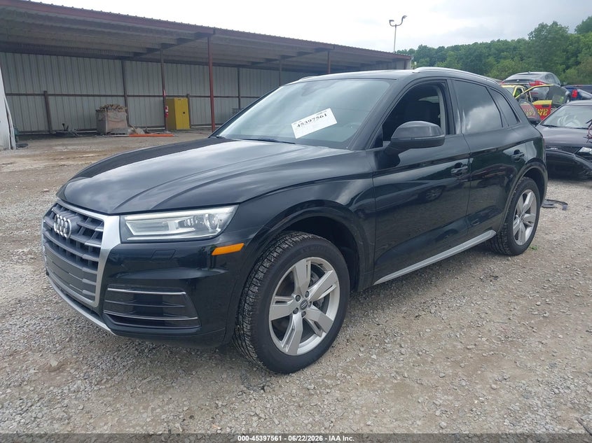 2018 Audi Q5 VIN WA1ANAFY3J2001071 IAAI salvage auction — RIGHT FRONT, Salvage (Ohio), sold $5,900 on 2026-07-29 (photo 2)