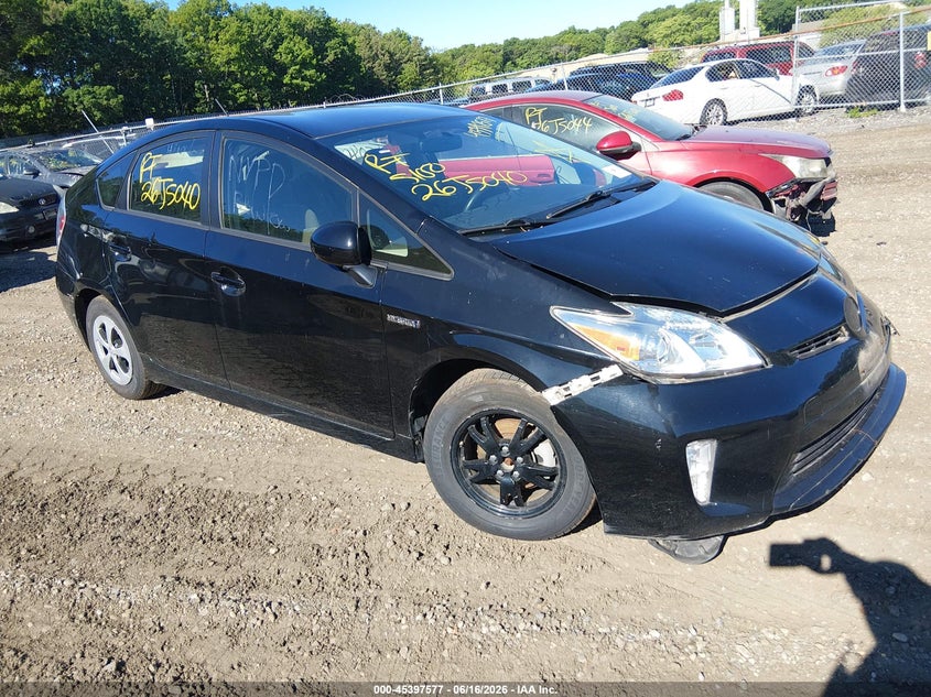 2014 Toyota Prius VIN JTDKN3DU7E0371902 IAAI salvage auction — FRONT END, Salvage Title, sold $50 on 2026-07-21 (photo 1)