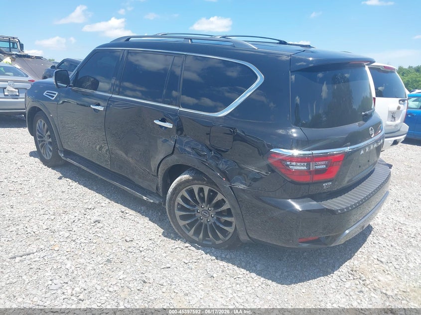 2023 Nissan Armada VIN JN8AY2CC8P9180532 IAAI salvage auction — LEFT SIDE, Salvage Title, sold $17,300 on 2026-07-23 (photo 3)