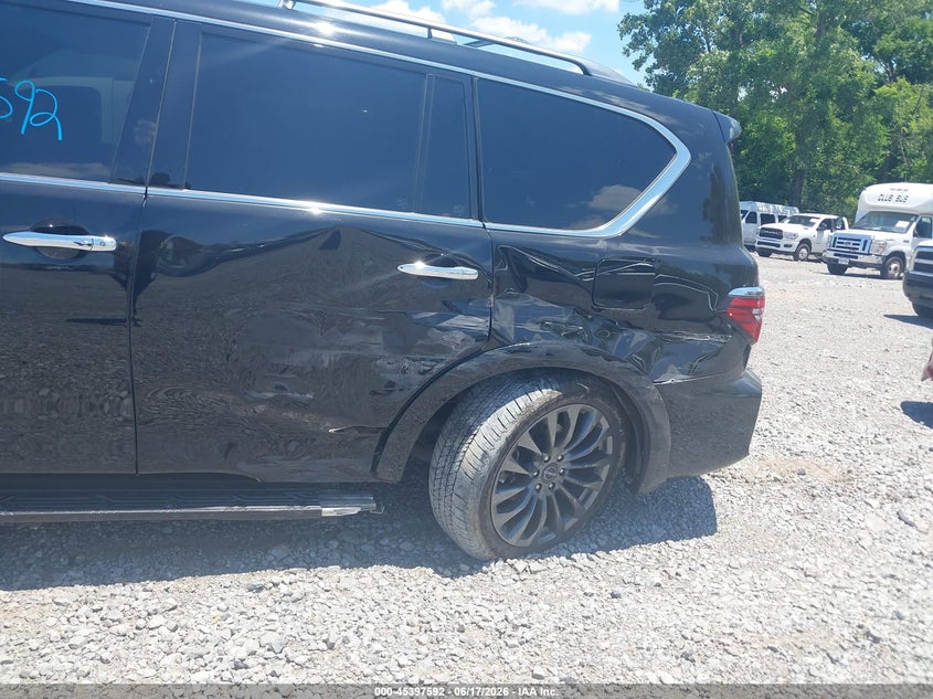 2023 Nissan Armada VIN JN8AY2CC8P9180532 IAAI salvage auction — LEFT SIDE, Salvage Title, sold $17,300 on 2026-07-23 (photo 6)
