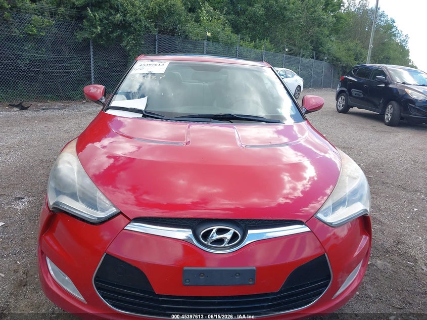 2012 Hyundai Veloster VIN KMHTC6AD0CU024901 IAAI salvage auction — NORMAL WEAR, Clear (Pennsylvania), sold $875 on 2026-07-10 (photo 6)