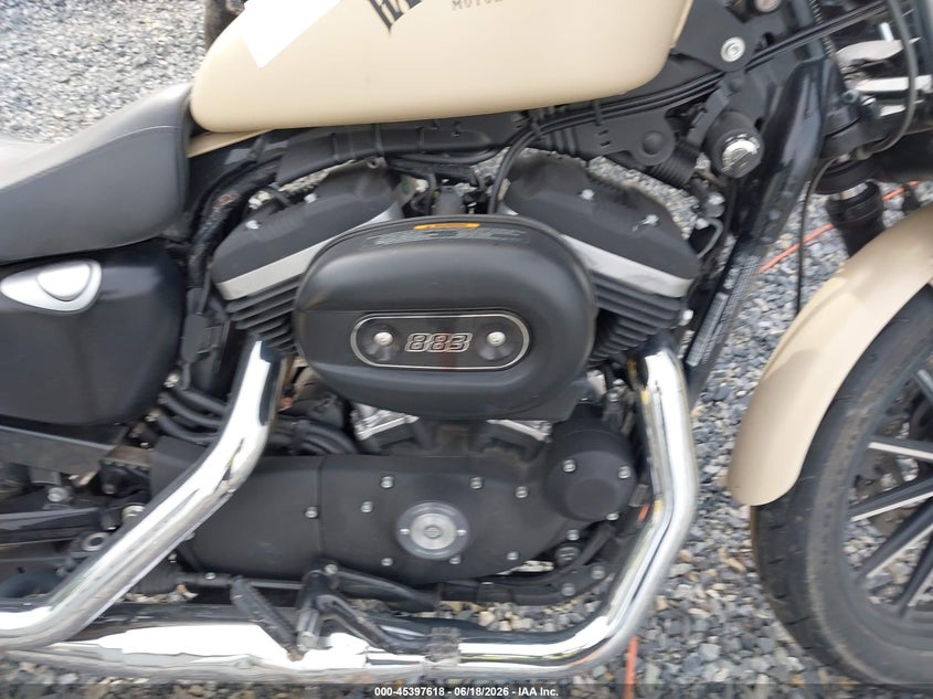 2015 Harley-davidson Iron VIN 1HD4LE216FC436711 IAAI salvage auction — REAR END, Clear (Virginia), sold $1,400 on 2026-07-22 (photo 8)