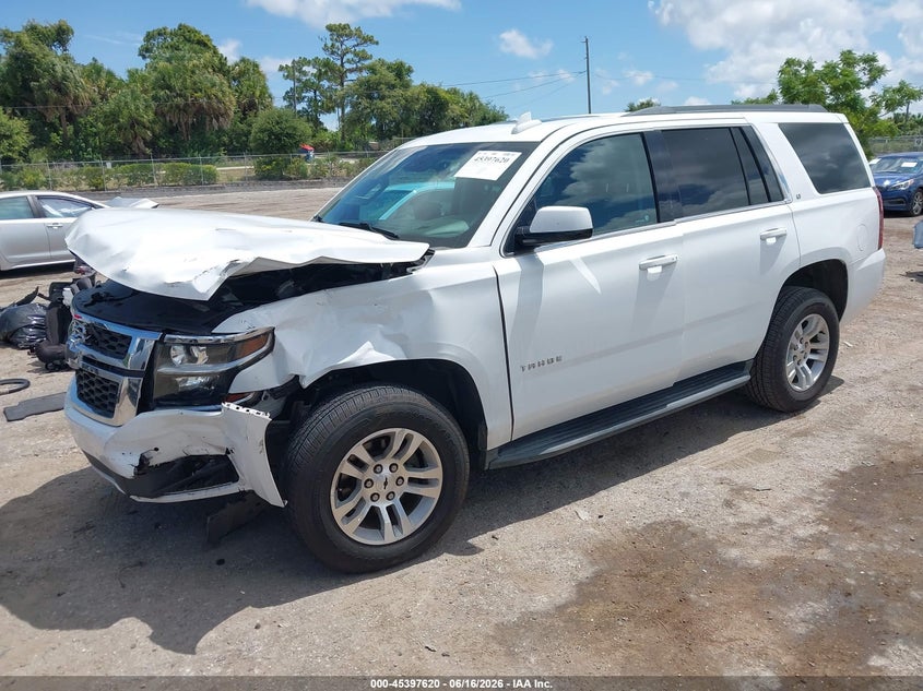 2019 Chevrolet Tahoe VIN 1GNSCBKC2KR285552 IAAI salvage auction — LEFT FRONT, Rebuildable (Florida), sold $4,450 on 2026-07-18 (photo 2)