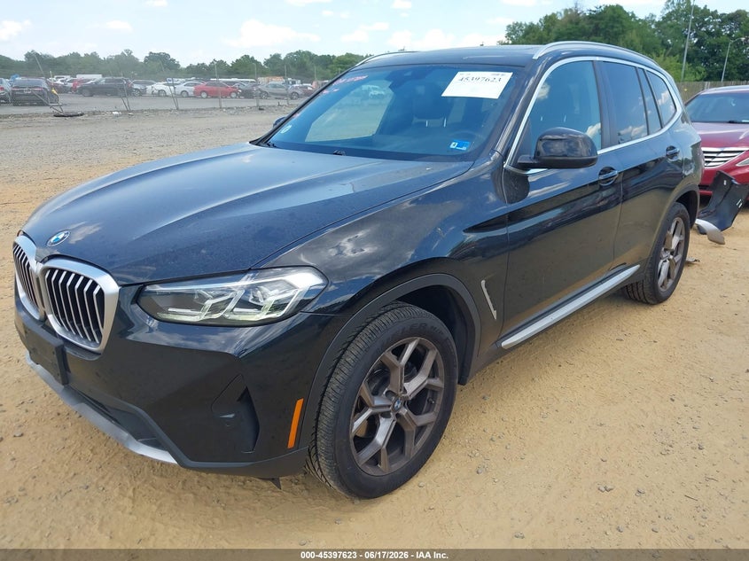 2022 BMW X3 VIN 5UX53DP06N9L47103 IAAI salvage auction — REAR END, Salvage (Virginia), sold $19,300 on 2026-07-17 (photo 2)
