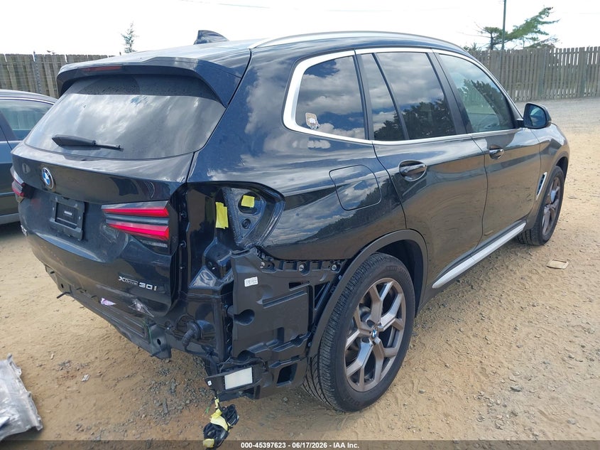 2022 BMW X3 VIN 5UX53DP06N9L47103 IAAI salvage auction — REAR END, Salvage (Virginia), sold $19,300 on 2026-07-17 (photo 4)