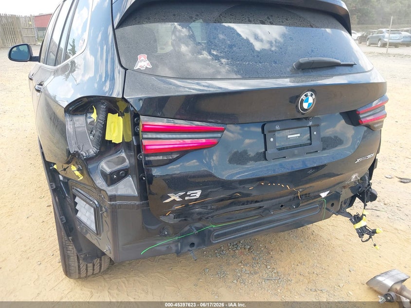 2022 BMW X3 VIN 5UX53DP06N9L47103 IAAI salvage auction — REAR END, Salvage (Virginia), sold $19,300 on 2026-07-17 (photo 6)