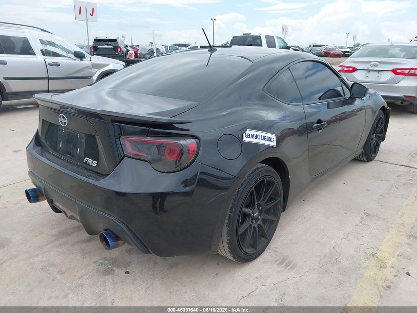 2013 Scion Fr-s VIN JF1ZNAA1XD1718893 IAAI salvage auction — FRONT END, Original (Texas), sold $4,600 on 2026-08-31 (photo 4)