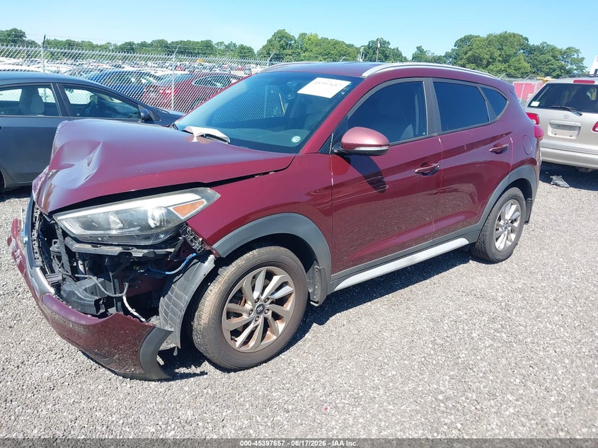 2017 Hyundai Tucson VIN KM8J33A46HU512988 IAAI salvage auction — FRONT END, Salvage (South Carolina), sold $1,500 on 2026-07-28 (photo 2)