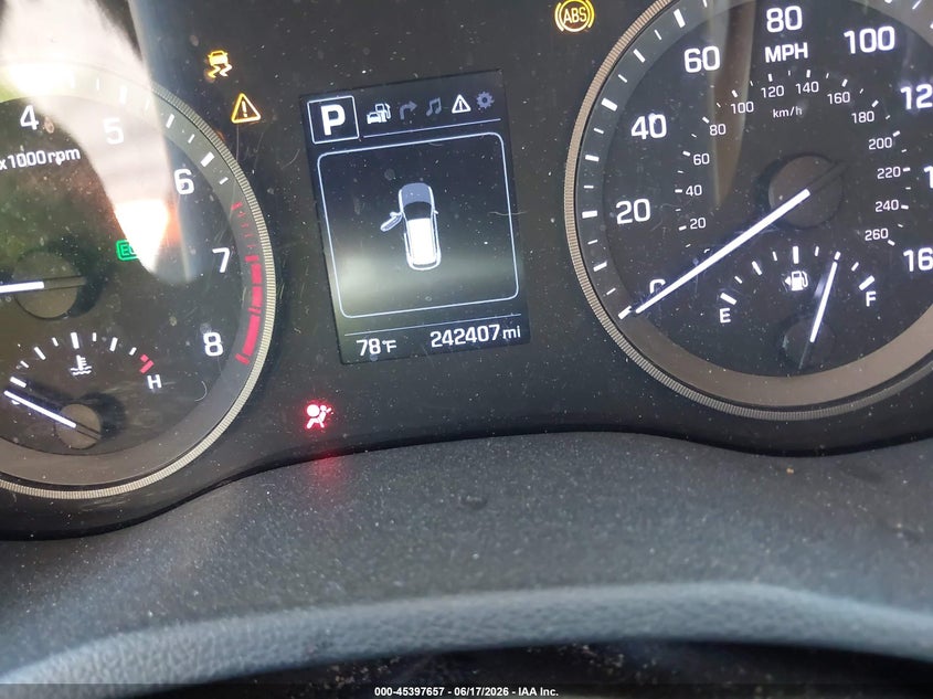 2017 Hyundai Tucson VIN KM8J33A46HU512988 IAAI salvage auction — FRONT END, Salvage (South Carolina), sold $1,500 on 2026-07-28 (photo 7)