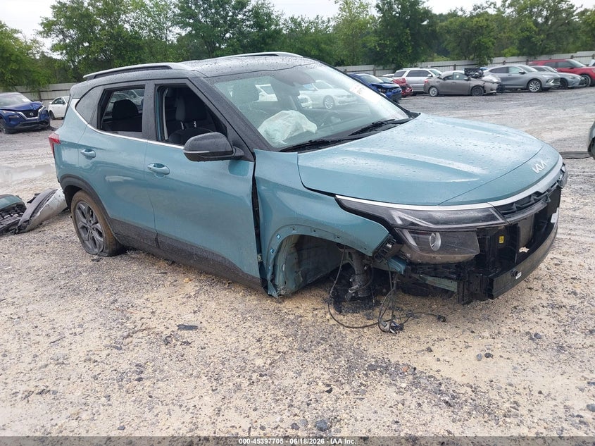 2024 Kia Seltos VIN KNDEU2AA1R7604156 IAAI salvage auction — RIGHT FRONT, Certificate Of Destruction (Florida), sold $1,850 on 2026-07-30 (photo 1)