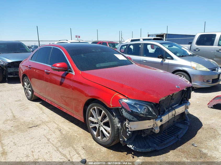 2019 Mercedes-benz E-klasse VIN WDDZF6JB4KA596404 IAAI salvage auction — FRONT END, Original (Texas), sold $10,700 on 2026-07-29 (photo 1)