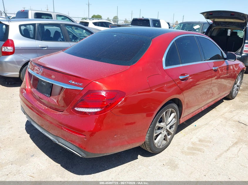 2019 Mercedes-benz E-klasse VIN WDDZF6JB4KA596404 IAAI salvage auction — FRONT END, Original (Texas), sold $10,700 on 2026-07-29 (photo 4)