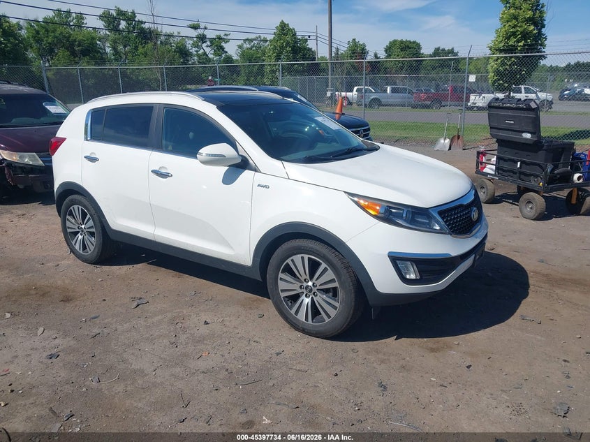 2016 Kia Sportage VIN KNDPCCAC6G7862334 IAAI salvage auction — NORMAL WEAR, Clear (Virginia), sold $2,300 on 2026-07-28 (photo 1)