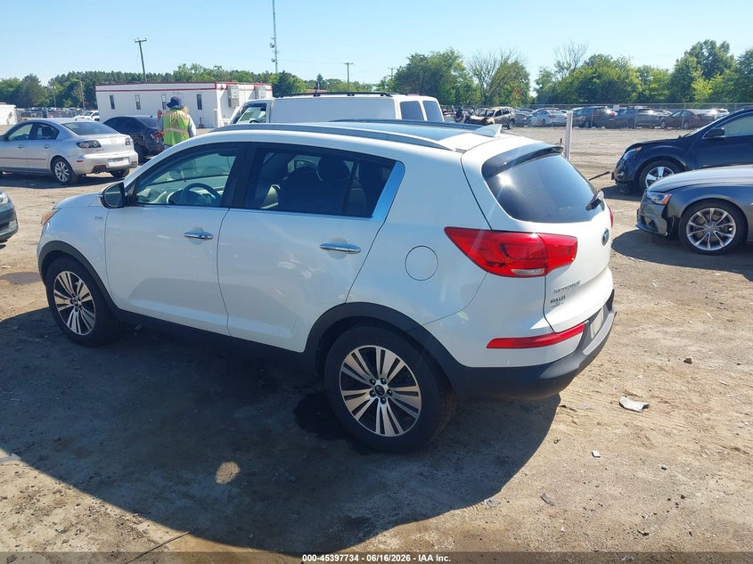 2016 Kia Sportage VIN KNDPCCAC6G7862334 IAAI salvage auction — NORMAL WEAR, Clear (Virginia), sold $2,300 on 2026-07-28 (photo 3)