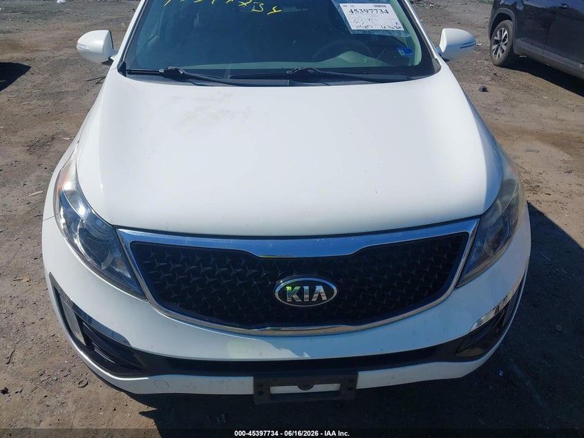2016 Kia Sportage VIN KNDPCCAC6G7862334 IAAI salvage auction — NORMAL WEAR, Clear (Virginia), sold $2,300 on 2026-07-28 (photo 6)