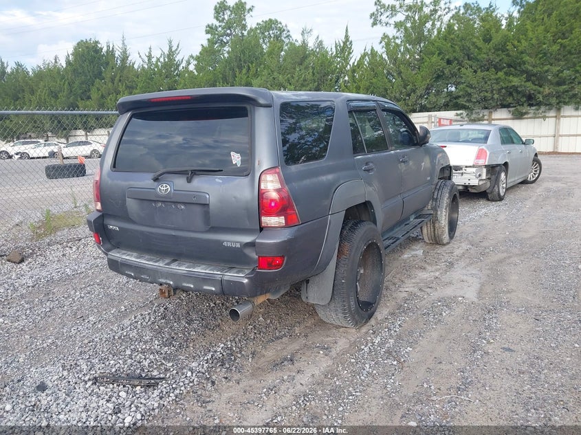 2005 Toyota 4runner VIN JTEZU14R750047474 IAAI salvage auction — NORMAL WEAR, Clear (Florida), sold $2,450 on 2026-07-09 (photo 4)
