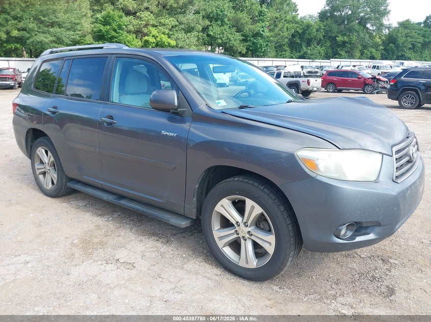 2010 Toyota Highlander VIN 5TDEK3EH0AS001146 IAAI salvage auction — FRONT END, Salvage (Texas), sold $2,025 on 2026-07-30 (photo 1)
