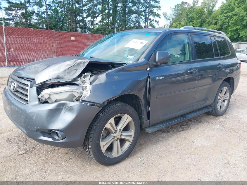 2010 Toyota Highlander VIN 5TDEK3EH0AS001146 IAAI salvage auction — FRONT END, Salvage (Texas), sold $2,025 on 2026-07-30 (photo 2)