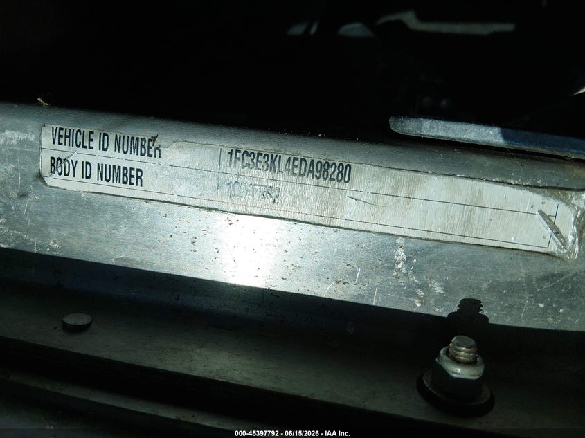 2014 Ford E-350 VIN 1FC3E3KL4EDA98280 IAAI salvage auction — NORMAL WEAR, Sf97 (North Carolina), sold $12,400 on 2026-08-10 (photo 9)