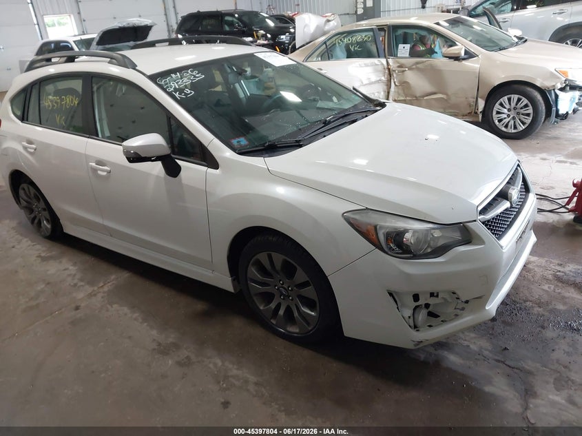 2016 Subaru Impreza VIN JF1GPAP61G8218735 IAAI salvage auction — FRONT END, Salvage (Minnesota), sold $1,850 on 2026-07-29 (photo 1)