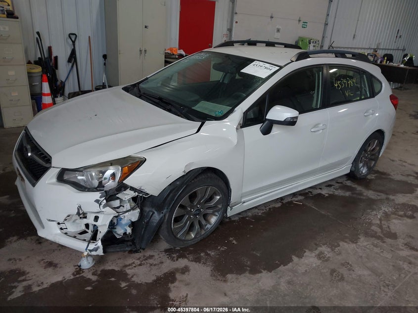2016 Subaru Impreza VIN JF1GPAP61G8218735 IAAI salvage auction — FRONT END, Salvage (Minnesota), sold $1,850 on 2026-07-29 (photo 2)