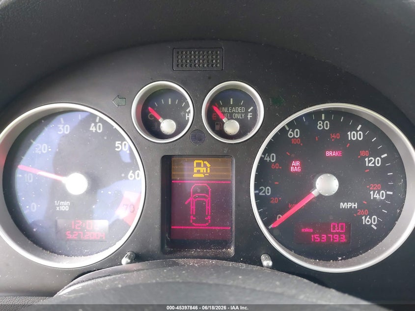 2002 Audi Tt VIN TRUWT28N321012496 IAAI salvage auction — SUSPENSION, Clear (Indiana), sold $1,050 on 2026-07-11 (photo 7)