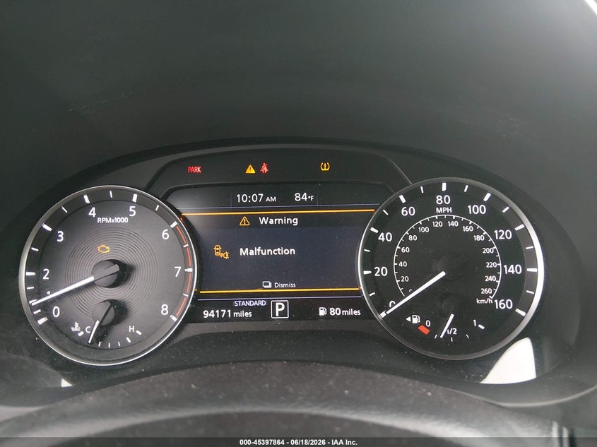 2019 Infiniti Qx50 VIN 3PCAJ5M18KF100224 IAAI salvage auction — FRONT END, Salvage Title, sold $2,550 on 2026-07-26 (photo 7)