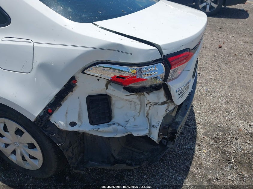 2020 Toyota Corolla VIN 5YFDPRAE4LP052396 IAAI salvage auction — REAR END, Salvage (South Carolina), sold $3,700 on 2026-07-22 (photo 6)