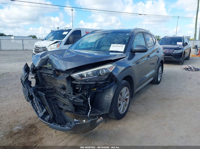 2017 Hyundai Tucson VIN KM8J33A45HU391290 IAAI salvage auction — FRONT END, Rebuildable (Florida), sold $3,100 on 2026-07-07 (photo 2)
