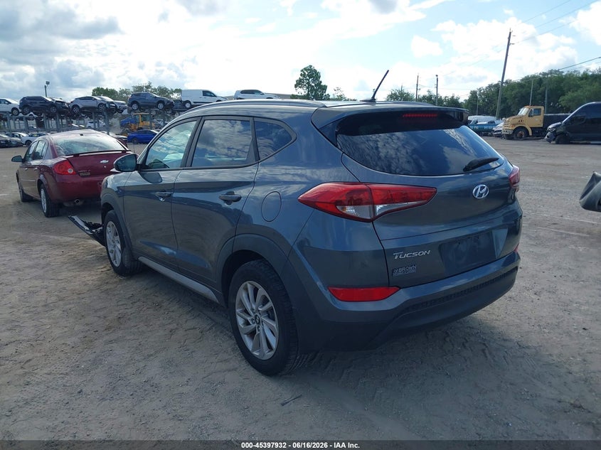 2017 Hyundai Tucson VIN KM8J33A45HU391290 IAAI salvage auction — FRONT END, Rebuildable (Florida), sold $3,100 on 2026-07-07 (photo 3)