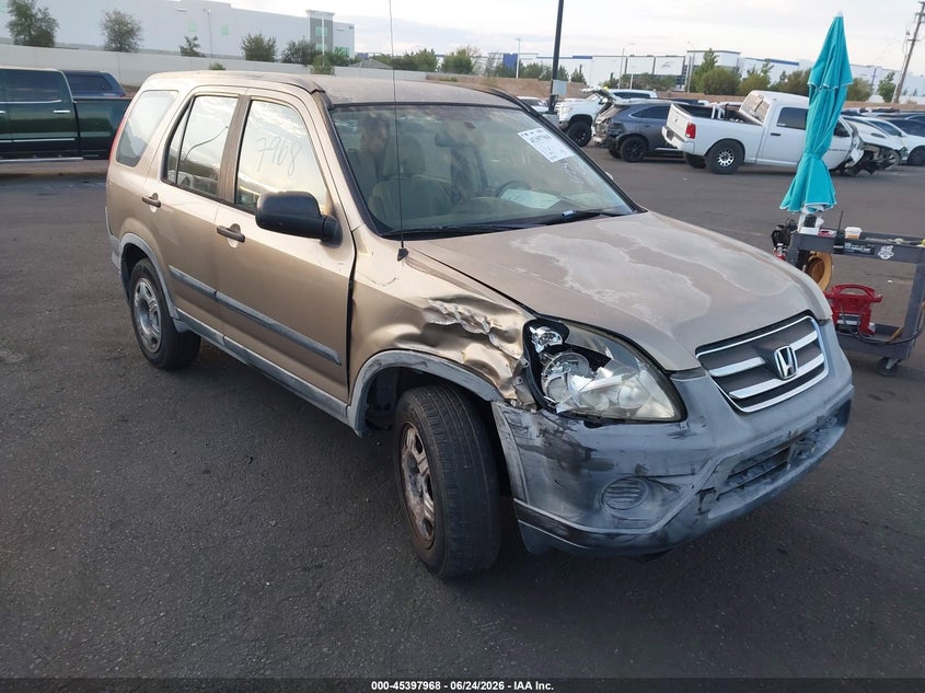 2005 Honda Cr-v VIN JHLRD685X5C002409 IAAI salvage auction — RIGHT FRONT, Salvage Certificate (California), sold $925 on 2026-07-17 (photo 1)