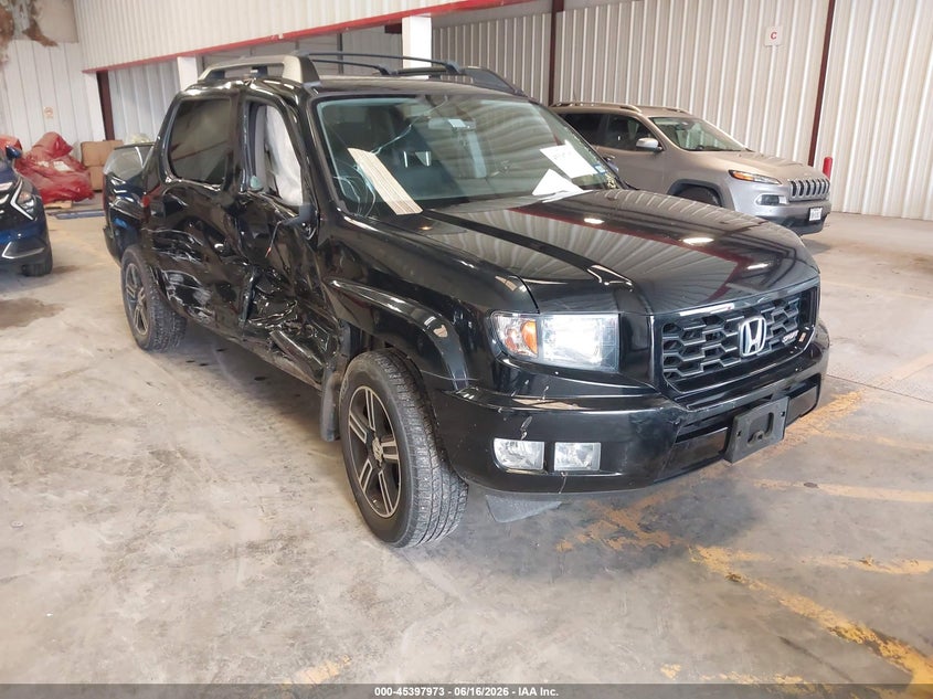 2014 Honda Ridgeline VIN 5FPYK1F75EB003029 IAAI salvage auction — RIGHT SIDE, Salvage (Texas), sold $3,025 on 2026-07-08 (photo 1)