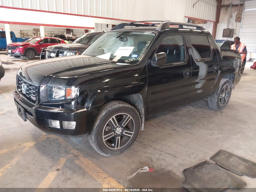 2014 Honda Ridgeline VIN 5FPYK1F75EB003029 IAAI salvage auction — RIGHT SIDE, Salvage (Texas), sold $3,025 on 2026-07-08 (photo 2)