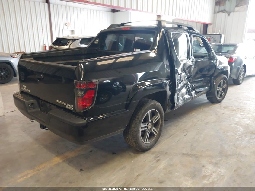 2014 Honda Ridgeline VIN 5FPYK1F75EB003029 IAAI salvage auction — RIGHT SIDE, Salvage (Texas), sold $3,025 on 2026-07-08 (photo 4)
