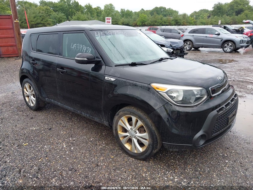 2014 Kia Soul VIN KNDJP3A52E7093601 IAAI salvage auction — FRONT END, Clear (Indiana), sold $675 on 2026-07-28 (photo 1)