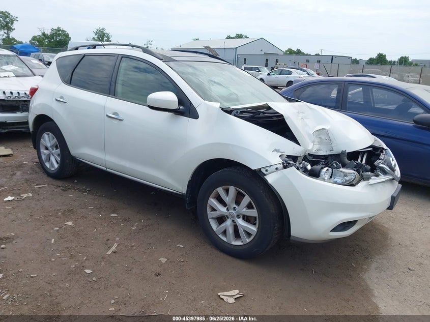 2012 Nissan Murano VIN JN8AZ1MW4CW207494 IAAI salvage auction — FRONT END, Salvage (Ohio), sold $25 on 2026-07-16 (photo 1)