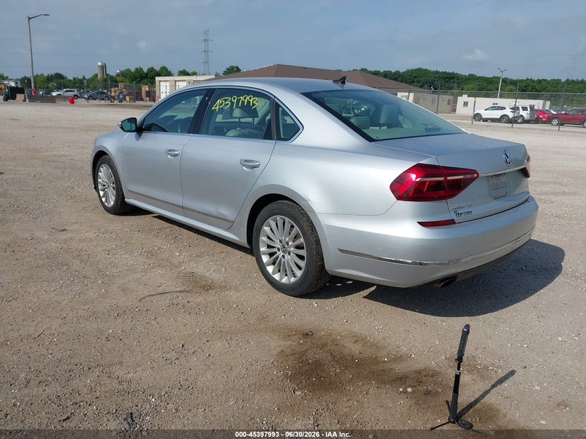 2017 Volkswagen Passat VIN 1VWBT7A31HC018712 IAAI salvage auction — SIDE, Clear (Wisconsin), sold $2,400 on 2026-07-09 (photo 3)