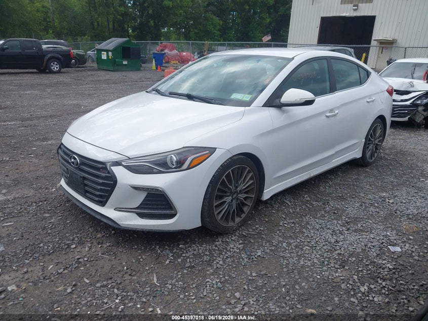 2017 Hyundai Elantra VIN KMHD04LB5HU355591 IAAI salvage auction — RIGHT REAR, Mv-907A (New York), sold $2,950 on 2026-07-21 (photo 2)
