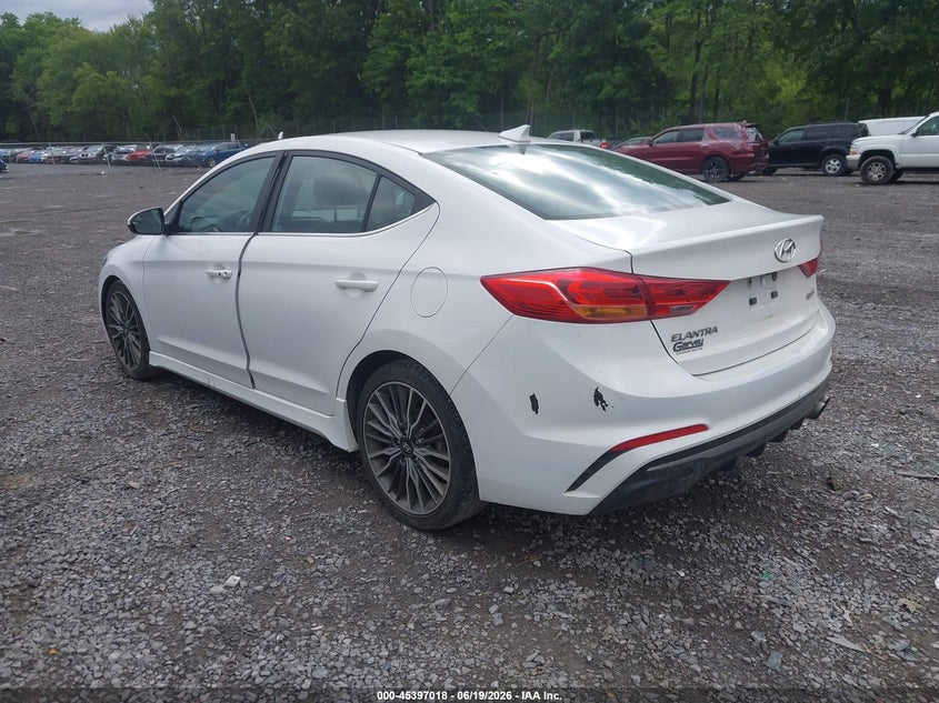 2017 Hyundai Elantra VIN KMHD04LB5HU355591 IAAI salvage auction — RIGHT REAR, Mv-907A (New York), sold $2,950 on 2026-07-21 (photo 3)