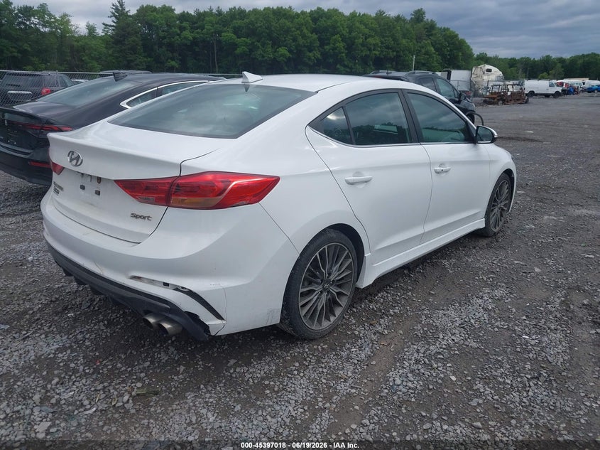 2017 Hyundai Elantra VIN KMHD04LB5HU355591 IAAI salvage auction — RIGHT REAR, Mv-907A (New York), sold $2,950 on 2026-07-21 (photo 4)