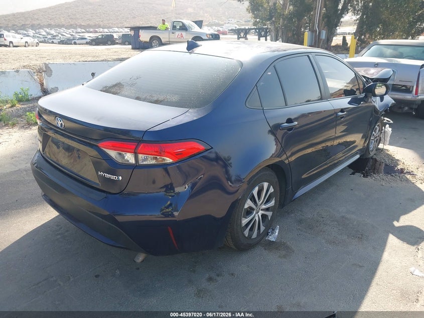 2022 Toyota Corolla VIN JTDEAMDE3NJ060954 IAAI salvage auction — FRONT END, Salvage (California), sold $2,100 on 2026-07-07 (photo 4)