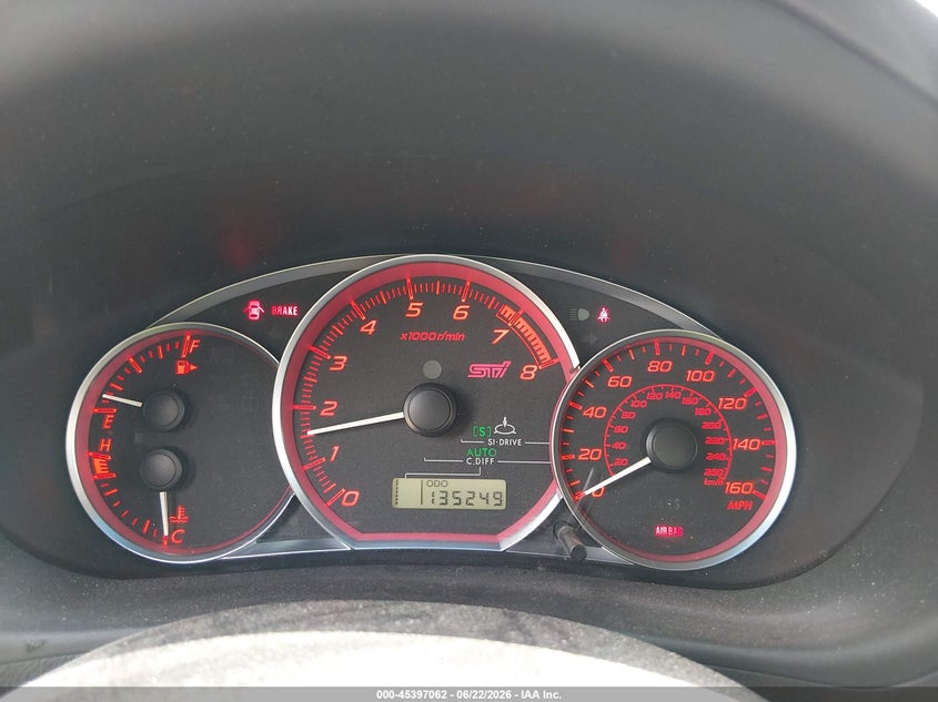 2014 Subaru Impreza wrx VIN JF1GV8J69EL013584 IAAI salvage auction — RIGHT SIDE, Salvage (Tennessee), sold $5,050 on 2026-07-08 (photo 7)