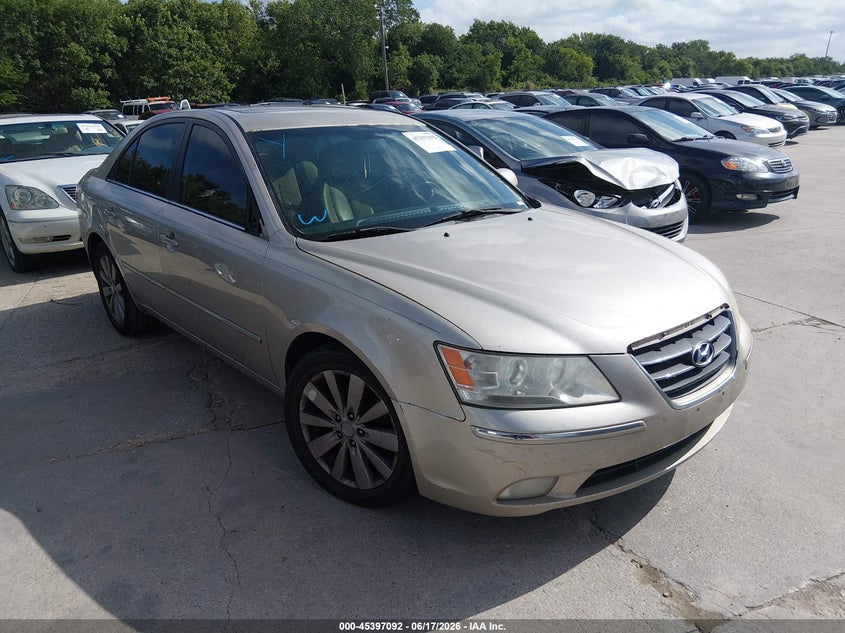 2009 Hyundai Sonata VIN 5NPEU46F99H545661 IAAI salvage auction — NORMAL WEAR, Original (Texas), sold $350 on 2026-07-13 (photo 1)