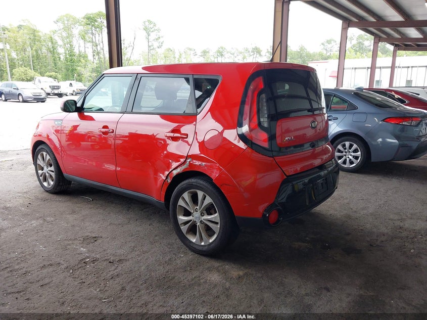 2016 Kia Soul VIN KNDJP3A55G7819048 IAAI salvage auction — LEFT SIDE, Rebuildable (Florida), sold $350 on 2026-07-28 (photo 3)
