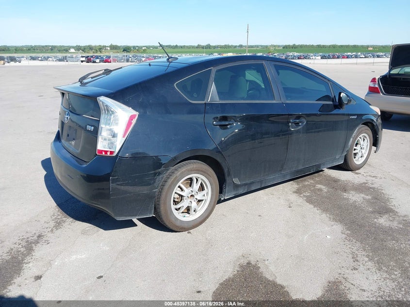 2011 Toyota Prius VIN JTDKN3DU0B5343244 IAAI salvage auction — WATER/FLOOD, Certificate Of Title (Nebraska), sold $1,350 on 2026-07-23 (photo 4)